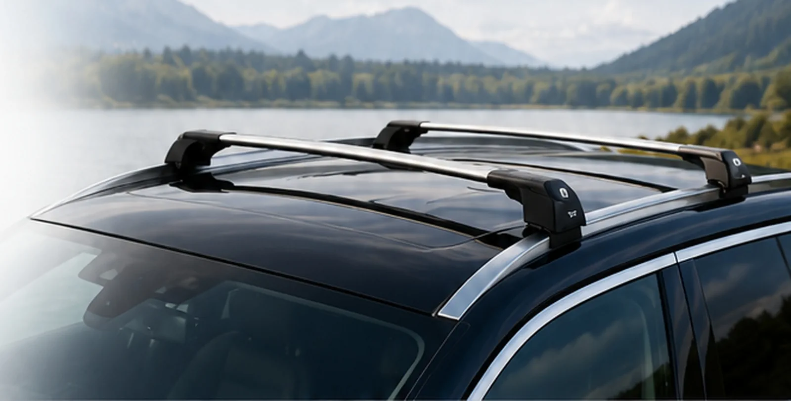 TC-AUTO aerodynamic roof cross bars installed on a vehicle