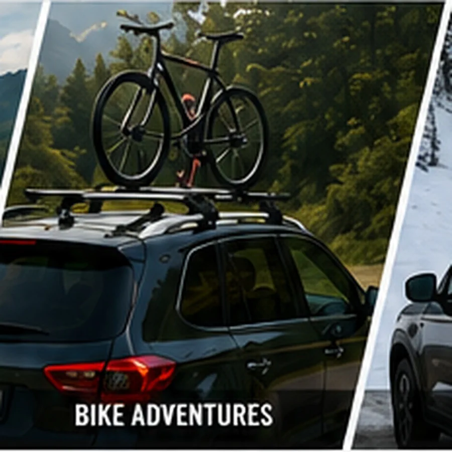 Bicycle carrier roof setup