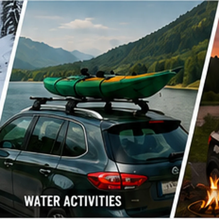 Kayak roof transport setup