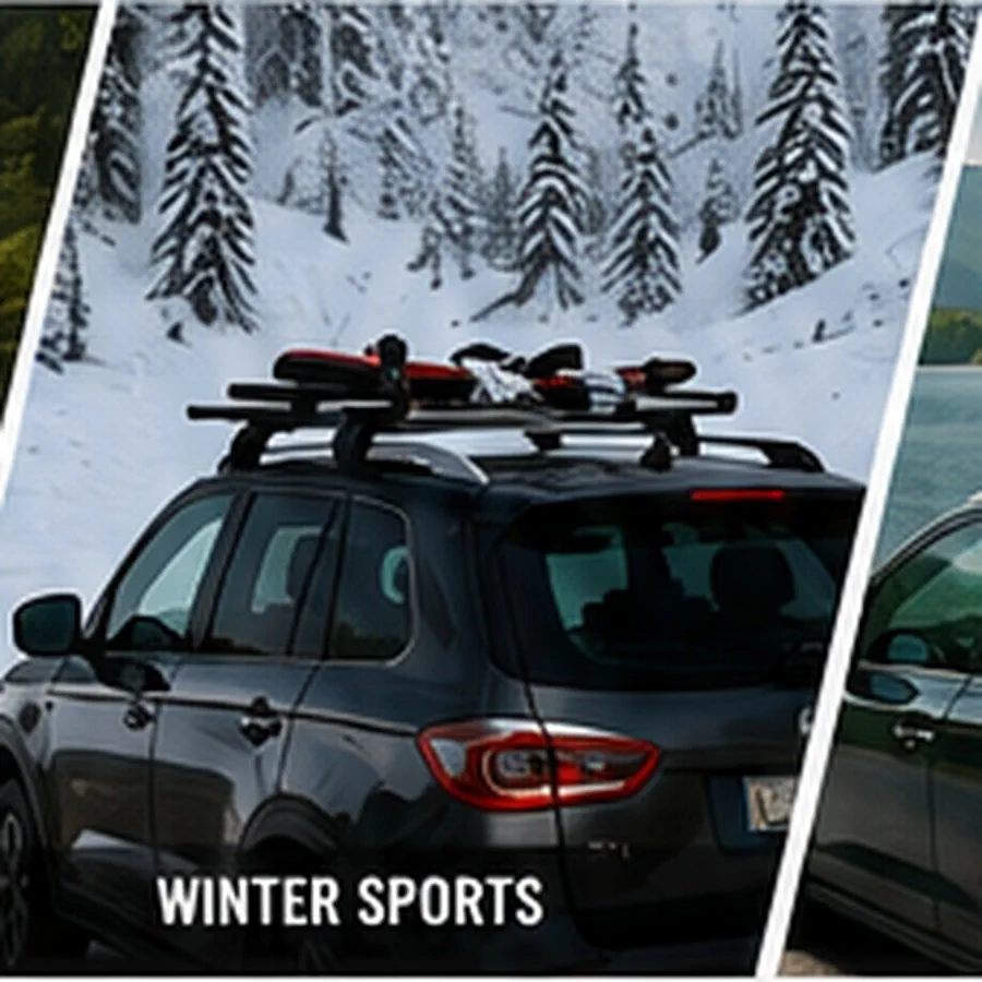 Ski and snowboard roof transport